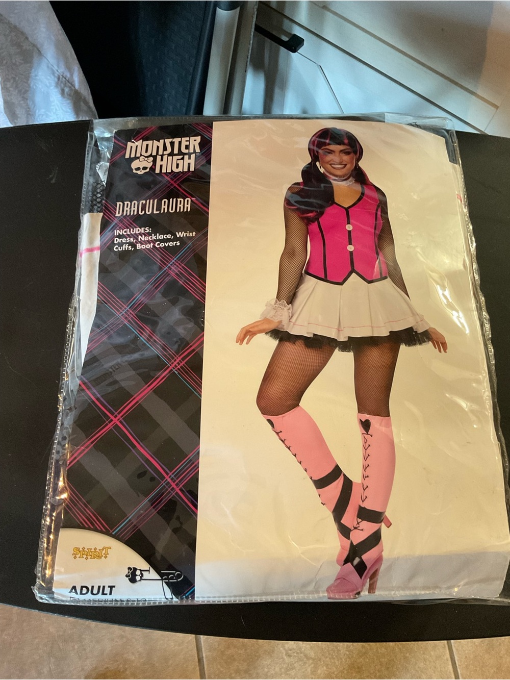 Monster High Draculaura Pink & White Adult Costume